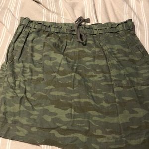 Caslon Paperbag Camo Skirt